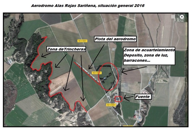 Mapa aeródromo Alas Rojas Sariñena