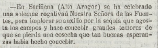 Rogativa Cartuja Fuentes Monegros