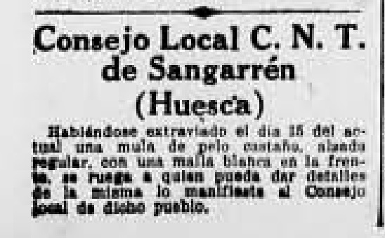 Colectividades Sangarrén SO 230637